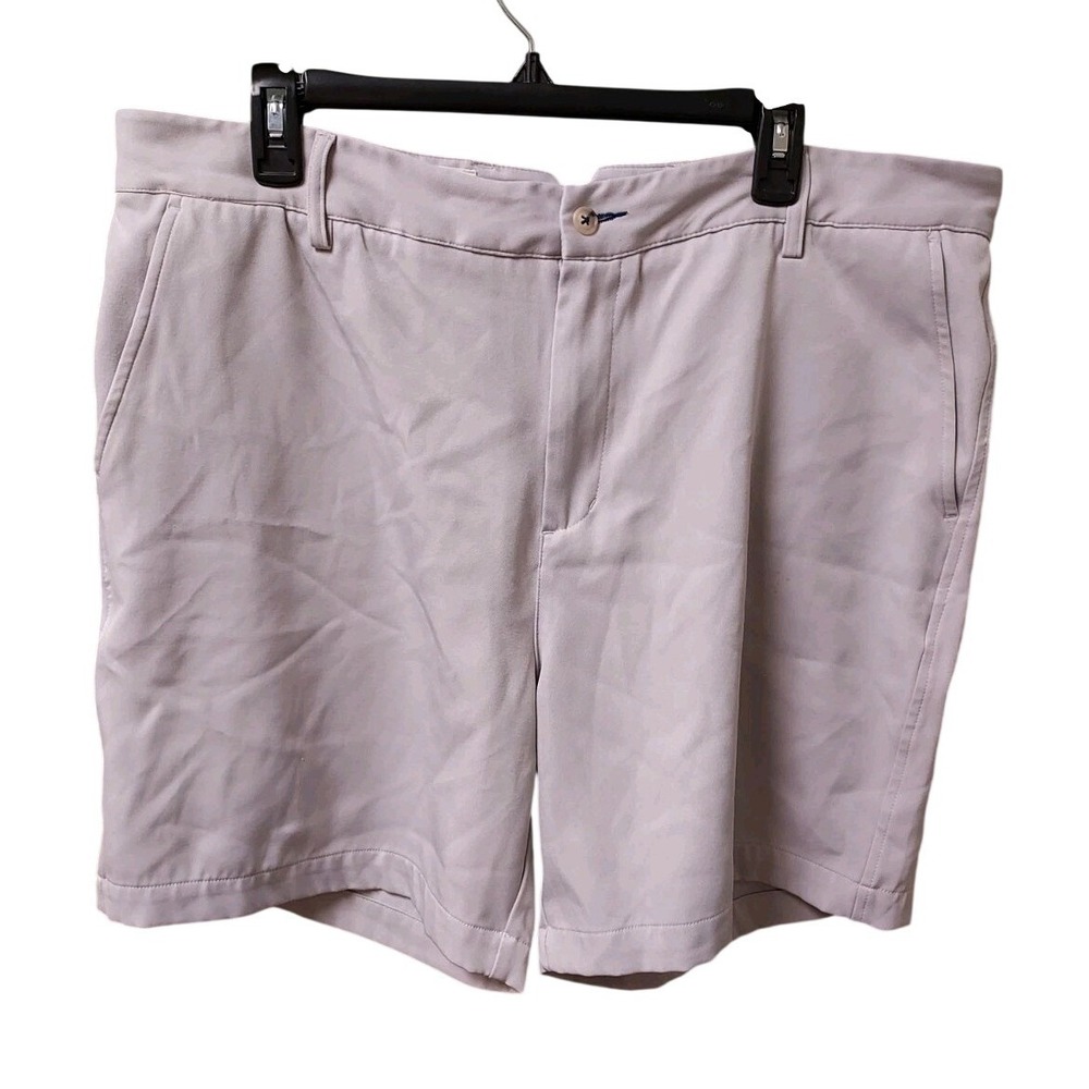 Onward Reserve Performance Shorts Mens 38 Gray Embroidered Bear Logo Golf Preppy - Picture 1 of 11